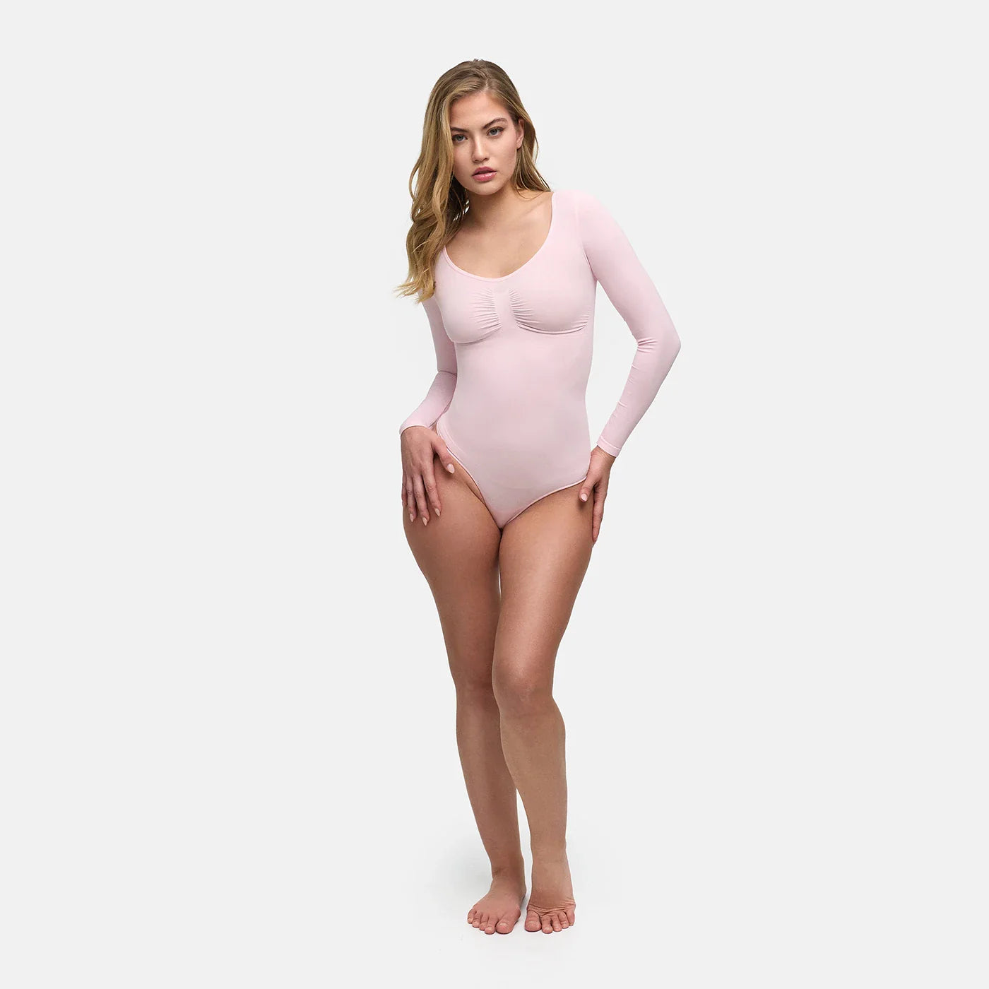 Bodysuit Sculpting Shapewear Longsleeve mit String