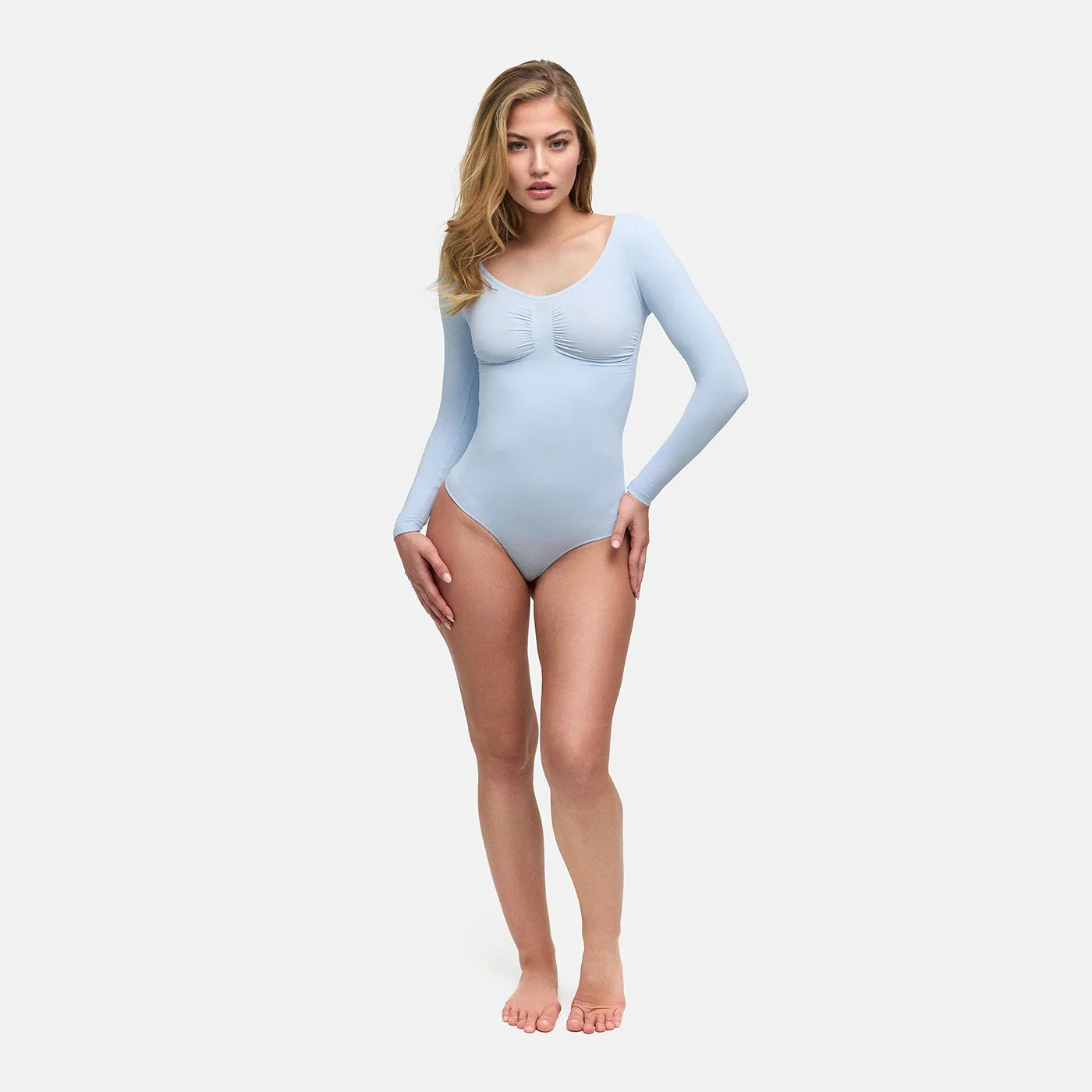 Bodysuit Sculpting Shapewear Longsleeve mit String