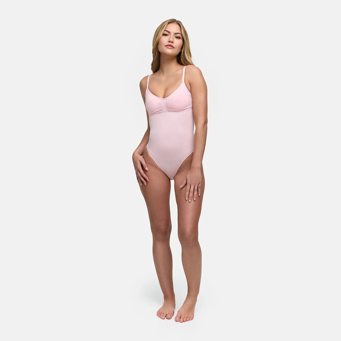 Bodysuit Sculpting Shapewear with Built-In Wireless Bra and Slip