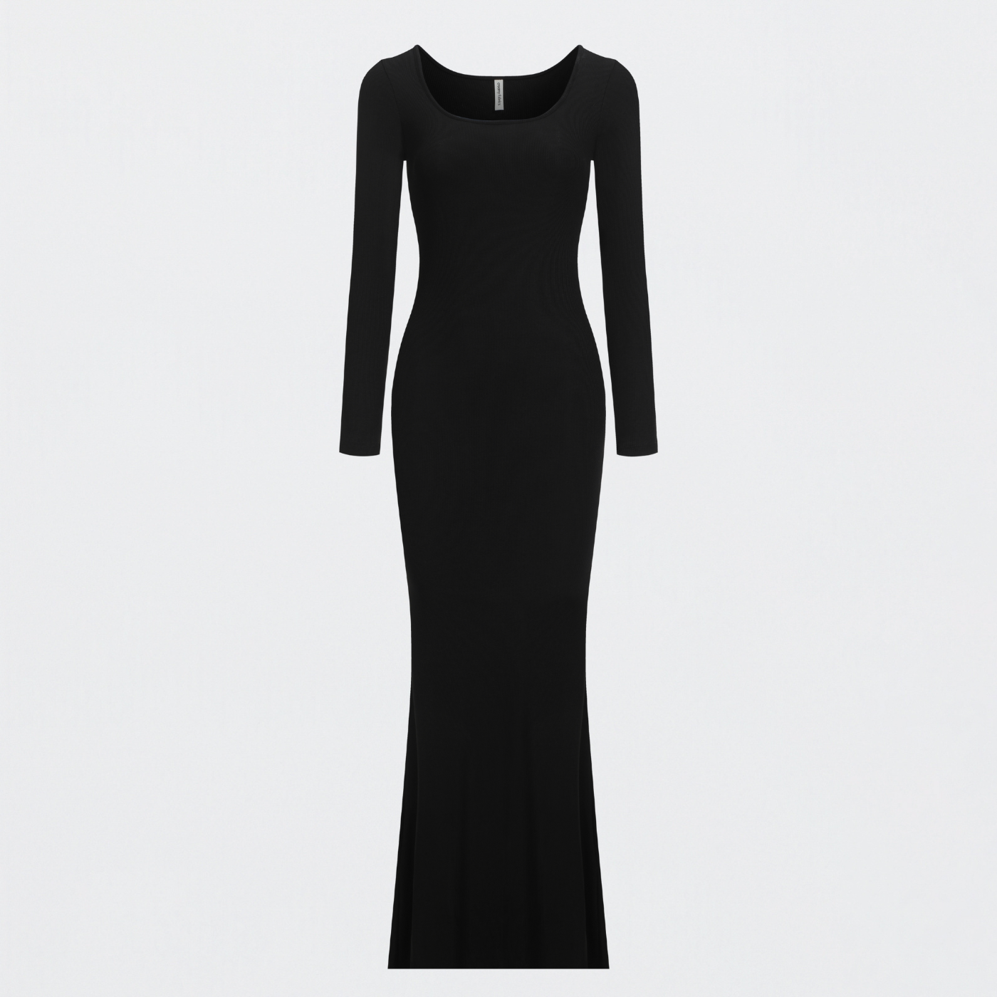 Ribbed Long Sleeve Maxikleid